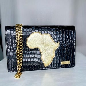 Black & Gold Evening Bag